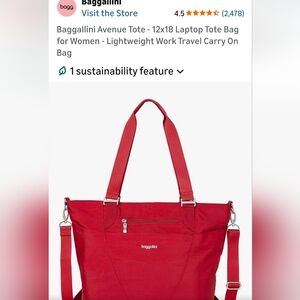 Baggallini Vibrant Red Tote
